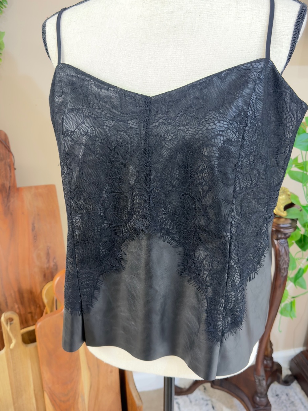 Express Black Lightweight Blouse with Label Detail
